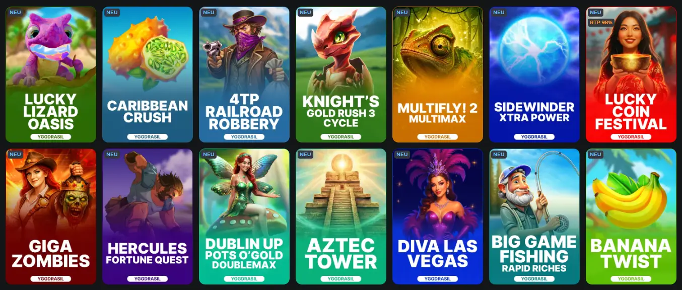 Yggdrasil Spielautomaten im CosmicSlotz Casino